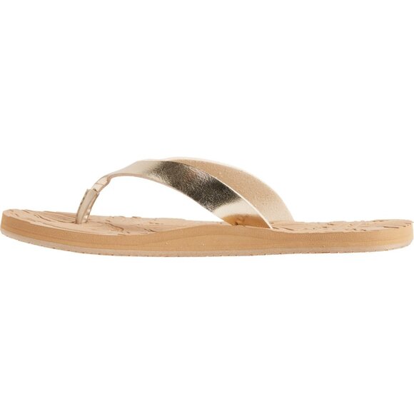 NEW Billabong Kayla Flip Flops For Women in gold 354 - Picture 4 of 6